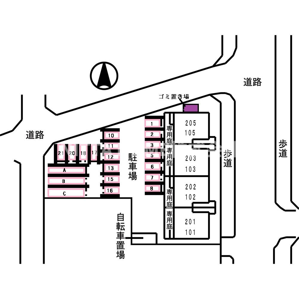 トゥー・ル・モンドの区画図