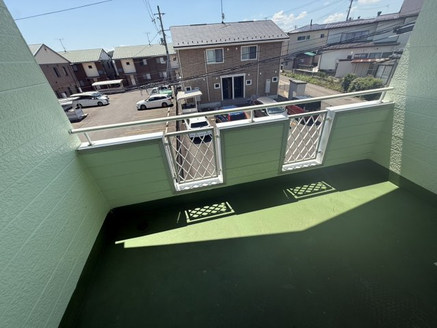 東松山ハイツAのバルコニー
