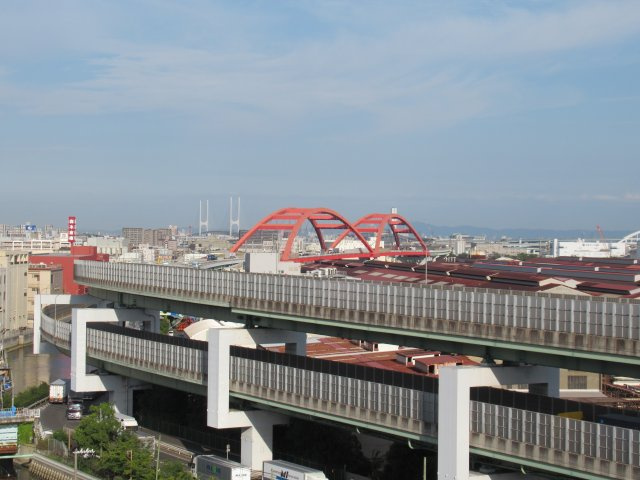 ルネシティ新在家南町３ＬＤＫの展望|共用廊下から東方面を望んでいます