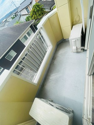 ハニーハイツBのバルコニー|バルコニー付きです