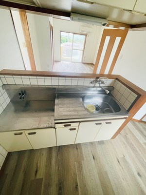 ハニーハイツBのキッチン|お料理しやすいキッチンです