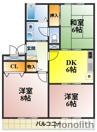 フォーエバーハイツの間取り