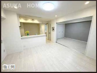 コスモ戸塚ルミネンスの居間・リビング|施工例