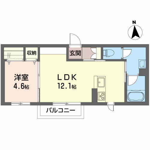 プロヌーブ新白河Ⅱの間取り