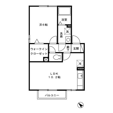レジデンス'95 E棟の間取り