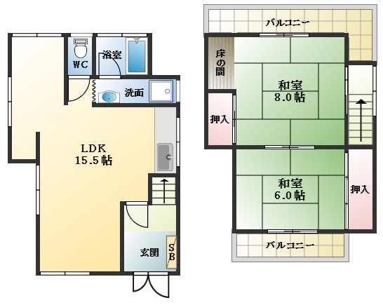 【間取り】 | 高鷲10丁目戸建