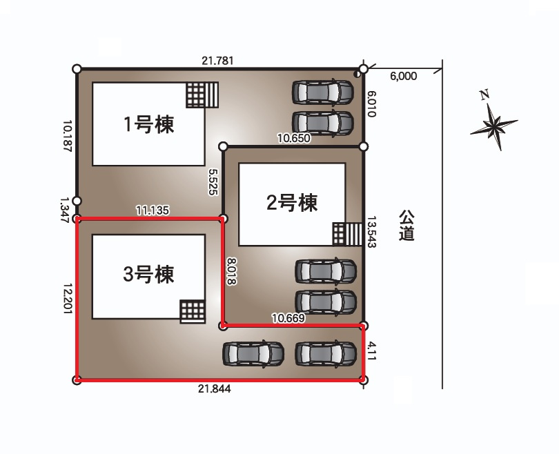 Cradlegarden　 北茨城市大津町北町　第12　3の前面道路含む現地写真|敷地面積約54坪。気になる他の物件と合わせての現地ご案内も可能です。お気軽にお問い合わせください。

