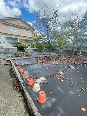 忠見貸家　の庭|お庭で自由な時間を過ごせます
