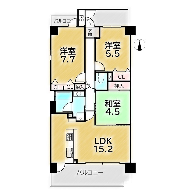 グラン・コート京都上七軒の間取り