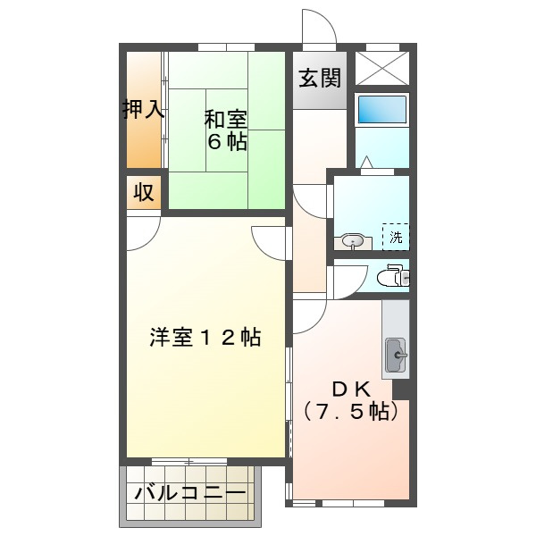 アルテメゾン二番館の間取り