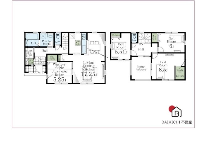 【間取り】 | 寄居町露梨子　Livele Garden.s　新築戸建　全8棟　1号棟 | 1号棟