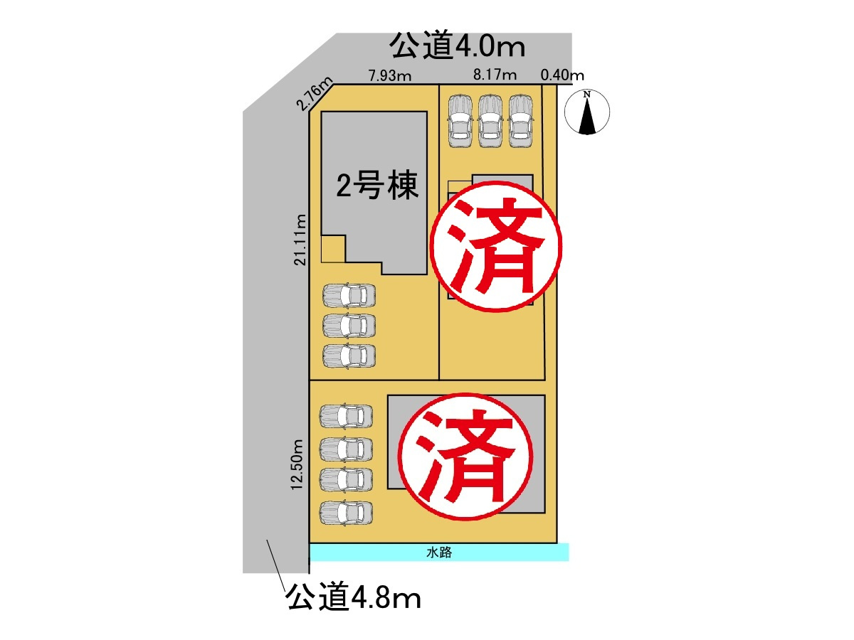 リーブルガーデン　安八郡安八町西結　全３区画分譲の区画図|■区画図
■YAMADA電機の　ヤマダ不動産　株式会社リライフ　
いつでもお問合わせ下さい。