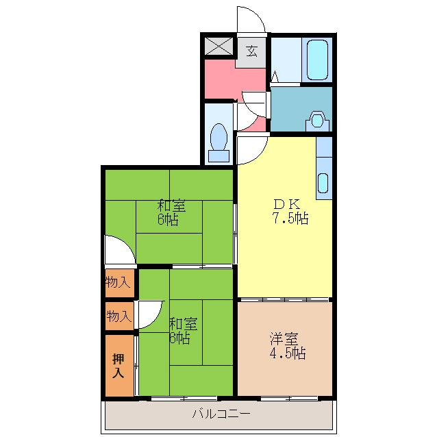メゾン畑田の間取り