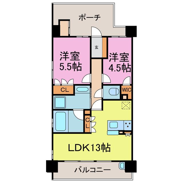 Alivis金山Eastの間取り