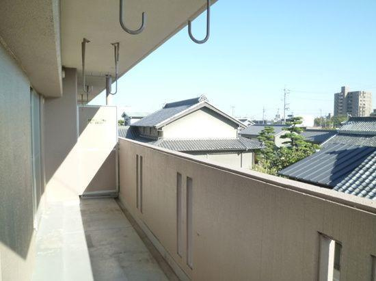 第五西垣ハイツのバルコニー