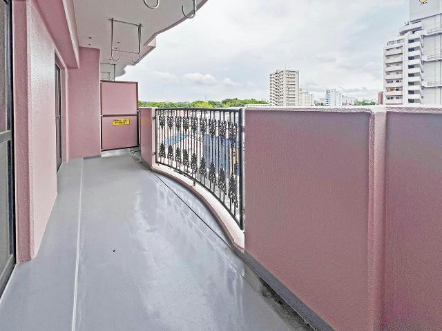 アビタシオン一番のバルコニー