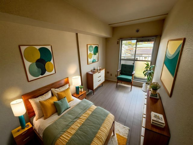 コウジィーコートの居間・リビング|家具・家電はイメージになります。