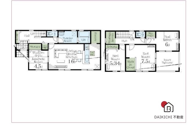 【間取り】 | 寄居町露梨子　Livele Garden.s　新築戸建　全8棟　5号棟 | 5号棟