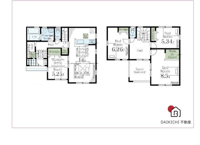 【間取り】 | 寄居町露梨子　Livele Garden.s　新築戸建　全8棟　6号棟 | 6号棟