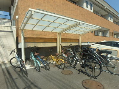【その他共用部分】 | クレストウッド | 松島　クレストウッド　1R+ロフト　駐輪場