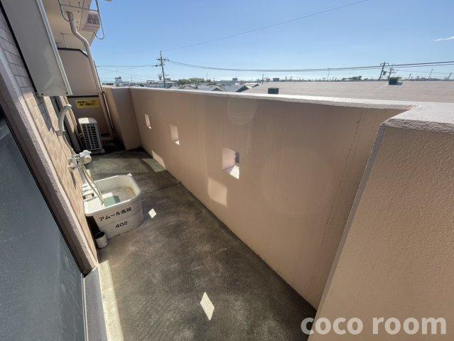 アムール高田のバルコニー