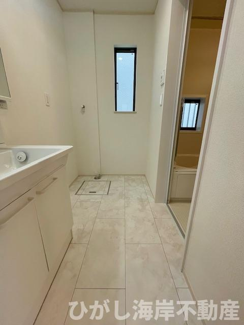 平塚市龍城ケ丘　新築戸建　全4棟　の脱衣所|脱衣スペース