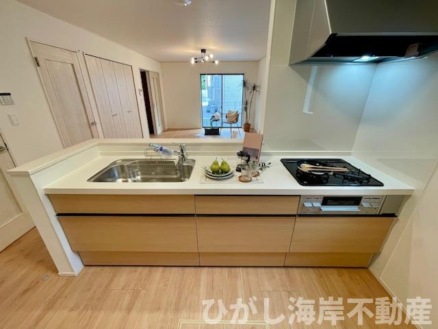 平塚市龍城ケ丘　新築戸建　全4棟　のキッチン|システムキッチン