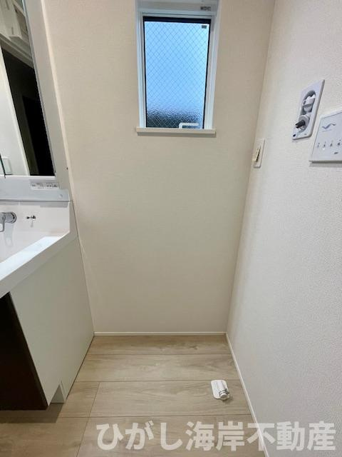 平塚市幸町　新築戸建のランドリースペース|洗濯機置場