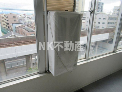 【バルコニー】 | エイシン長栄寺ビル（河内永和賃貸） | エアコンは残置物です