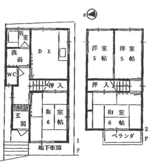 【間取り】 | 箕面市半町４丁目　中古戸建