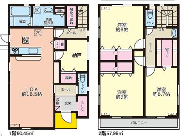野田市柳沢　中古戸建　令和3年築の間取り|タマホーム様施工の注文住宅施工！一部屋一部屋の広さもあり、収納スペースも申し分ないです！家事動線もまとまっており、生活しやすい間取りだと思います！
