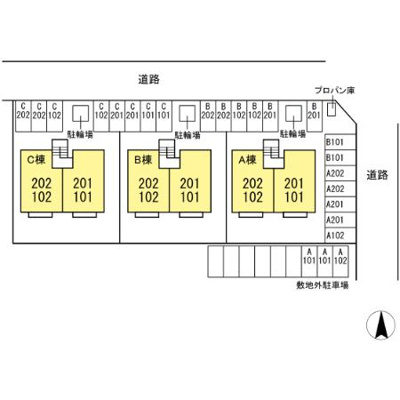 【区画図】 | コーポ・リッチモンド A