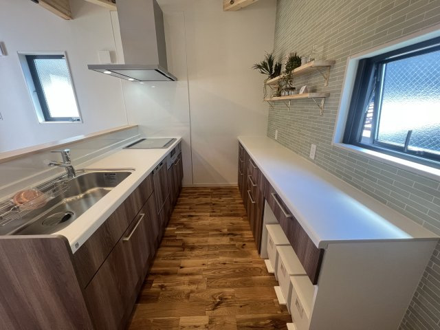 趣味やお仕事専用の部屋？がある男のロマン【大和市上和田】新築戸建のキッチン|使いやすいキッチンです