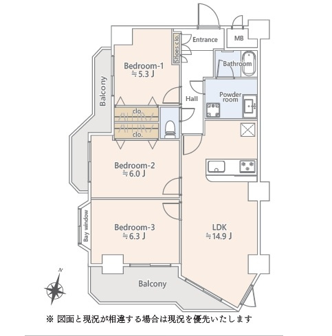 【間取り】 | ザ・ステイツ志木アーバンヒルズ | ３LDK