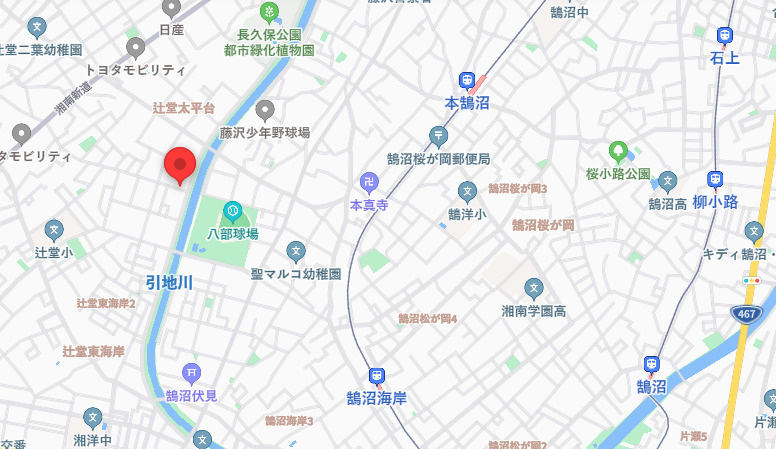 クレール太平台の地図