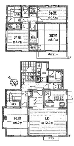 【間取り】 | 市原市五井西２丁目