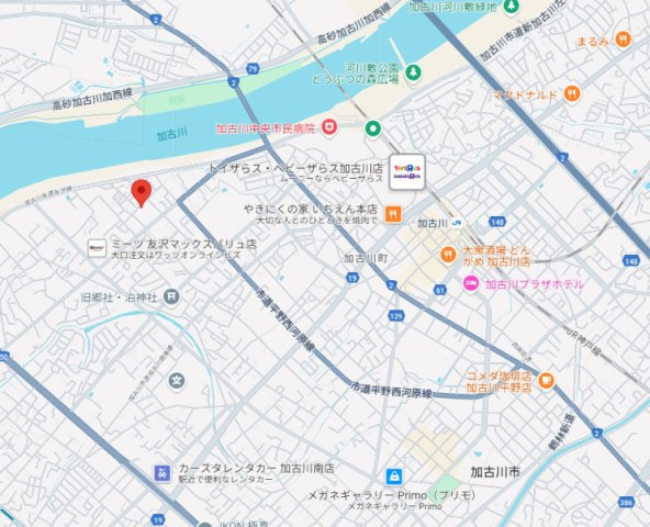 加古川市加古川町西河原（全4）土地1号地の地図
