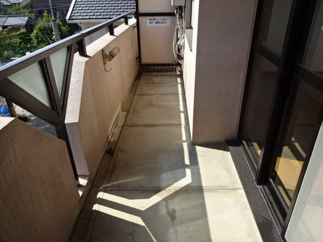フレイグランス田寺のバルコニー