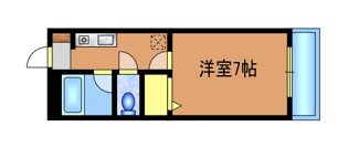 【間取り】 | コーポグロリア | ※反転タイプです。