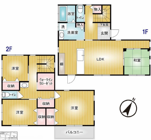 【間取り】 | 桐生市新宿三丁目　中古住宅