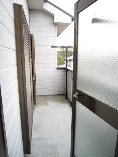 用田テラスＣ棟のバルコニー