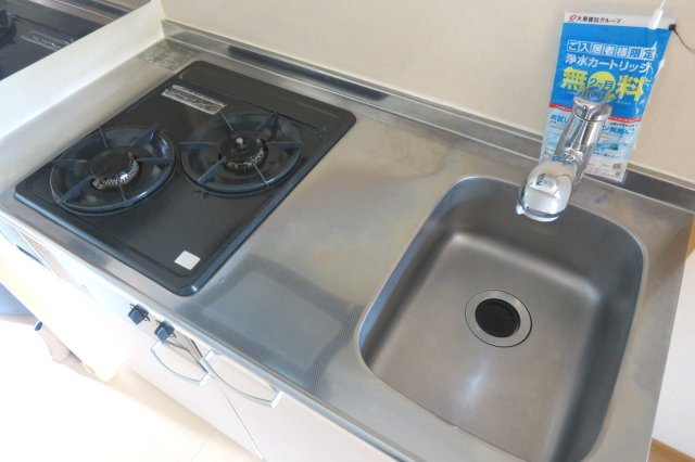 さいたま市浦和区領家３丁目のアパートのキッチン|☆2口システムキッチン☆