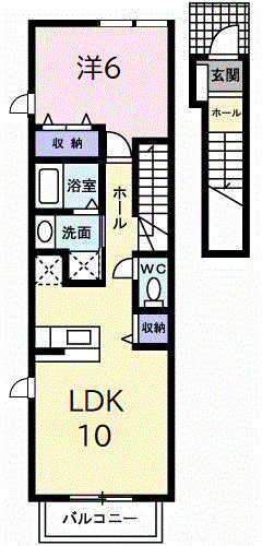 アパルトマン・エムの間取り