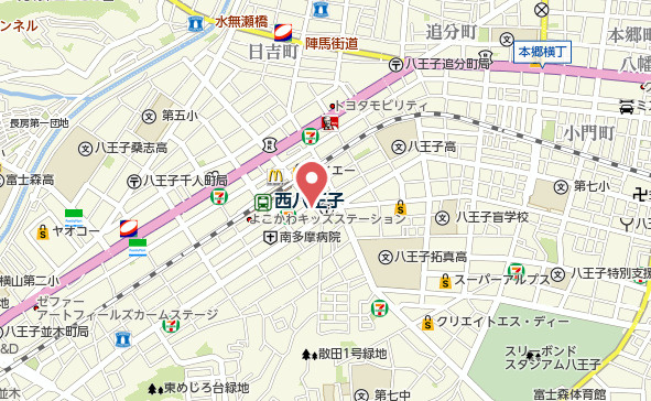 『八王子市マンション』西八王子けやき通りパーク・ホームズ【仲介手数料無料】　散田町3-9-20の地図|～仲介手数料無料☆八王子ひなた不動産～西八王子けやき通りパーク・ホームズ