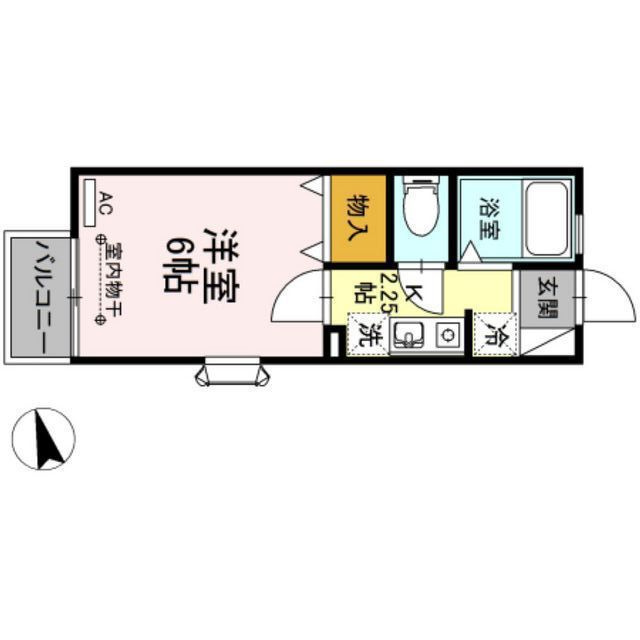岐阜市柳津町上佐波３丁目のアパートの間取り