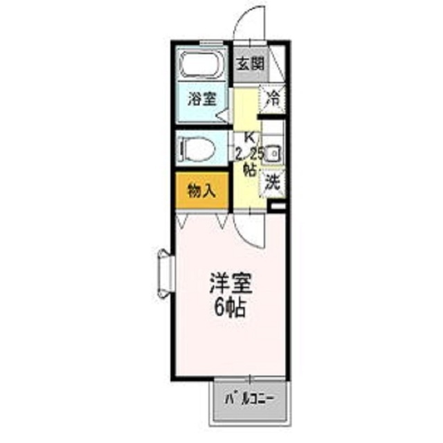 岐阜市柳津町上佐波３丁目のアパートの間取り