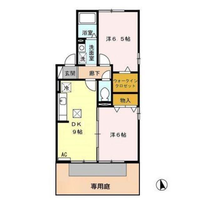 メルベーユ翔の間取り