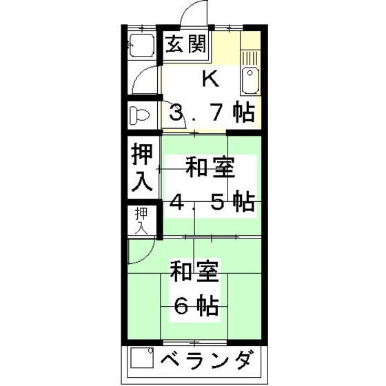 花月ビルの間取り
