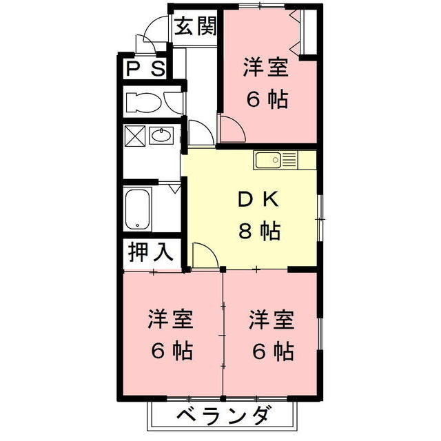 ソシエ２２１の間取り