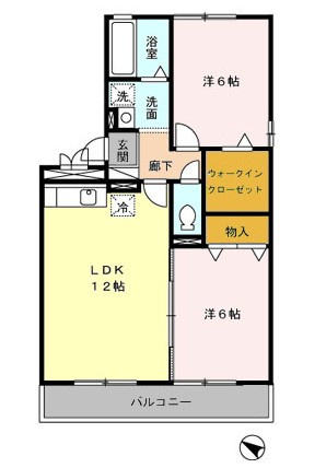 クレールＮの間取り